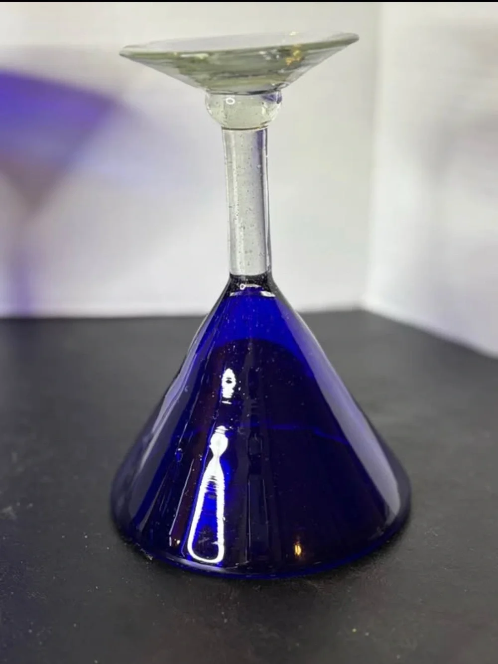 Lot of 5 Different Cobalt Blue Glass Pieces pre-owned